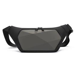 ZWY054 New Men's Biker Waist Pack Fashion Press Shell EV Stylized Shoulder Bag PVC Outdoor Travel Waterproof Crossbody Bag