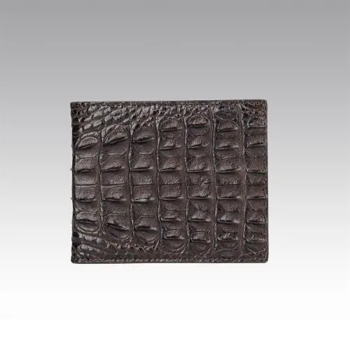 Custom Classic Luxury Genuine Real Crocodile Skin Leather Wallet ID Cards Slots Gift For Men Short Bifold Wallets Customized