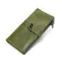 XL246 Multi-card Rfid Clutch Bag Large Capacity Ladies Coin Purse Hot Sell Card Holder Waxed Leather Double Zipper Coin Purse