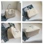 Women's Canvas Bag Custom Logo Large Capacity Canvas Shoulder Bag New Summer Travel Luggage Bag