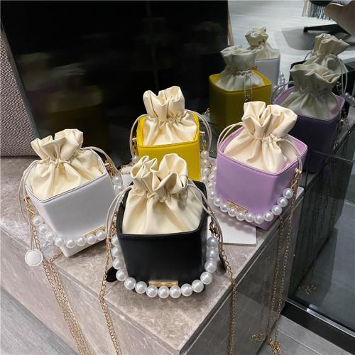 tasch Fashion Handbags Designer Shoulder Bags Korean Version Pearl Chain Change Mobile Phone Bag Fashion Chain Shoulder Bag