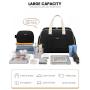 LOVEVOOK fashion Airplane approved carry on Overnight bags with wet and toiletry bags for women labor gym travel duffel bags