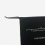 Custom Logo Printing Cotton Linen Plastic Gift Shopping Bag Shoe Dust Storage Bag Large Black Cotton Shoe Packaging Pouch