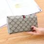 Wholesale New European American Women's Long Soft Wallet Multifunctional Buckle Fashionable Waterproof Long Bag Wholesale Supply