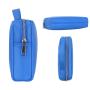 Pu Small Makeup Bag Slim Cosmetic Zipper Pouch Preppy Makeup Brush Bag Compact Make up Pouch Toiletry Bag