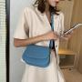 ZR285 Women's Crossbody Saddle Bag 2023 New Girl Summer Simple Solid Color Fashion Trend Fashionable One Shoulder Bag