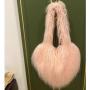 CCF705 Trendy Luxury Heart Bags Ladies Shoulder Bag Faux Fur Womens Tote Bags Cute Crossbody Handbag For Girl