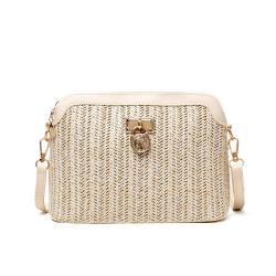 Summer New Small Bag Women's 2024 New Trendy Korean Crossbody Bag Single Shoulder Shell Grass Woven Simple Messenger Bag Women