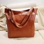 2024 Custom High Capacity Vegan Leather Women Luxury Tote Bag For Casual Shopping Weekend