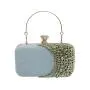 HR612 Women's Dinner Bag Luxury Diamond Fashion Wedding Square Chain Shoulder Party Rhinestone Handbag Shiny Evening Clutch Bag
