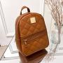 Bolsos-para-mujeres Cute Backpack Girl Wholesale New Preppy Zipper Backpack Pu Leather Pure Color Fashion Backpack Polyester OEM