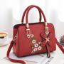 2022 Newest Fashion Patchwork Embroidery Flower new Crossbody ladies Bags Trendy PU Leather handbags for women luxury
