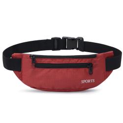Custom Logo Printed Adjustable Belt Outdoor Sports Waist Bag Oxford Fitness Running Mobile Phone Pouch Fanny Pack