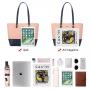 LOVEVOOK 2022 Luxury Designer Leather Women's Purse and Handbags 3 in 1 Hand Bags Set Ladies Shoulder Tote Bag Women Handbags