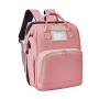 High quality diaper bags USB charging outdoor travel mummy baby diaper bags with crib
