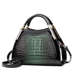 KBW279 Hot Fashion Ladies Bright Leather Handbag Bucket Bag New PU Crocodile Pattern Shoulder Crossbody Bag Tide For Women