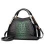KBW279 Hot Fashion Ladies Bright Leather Handbag Bucket Bag New PU Crocodile Pattern Shoulder Crossbody Bag Tide For Women