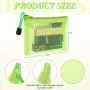 Gelory Mini Zipper Mesh Bags Lipstick Cosmetic Accessories Organizer Nylon Makeup Zipper Pouch Travel Small Cosmetic Mesh Bag
