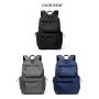 ZWY236 Men Daily Casual USB Charging Shoulder Bag Oxford Waterproof Wearable Laptop Backpack Business Travel Student Schoolbag