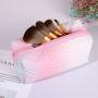 Travel Portable Tie Dye Toiletries Organizer Storage Bag Make Up Pouch Fashion PU Leather Gradient Color Cosmetic Bag