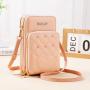 Small Mini Single Shoulder Crossbody Bag 2024 New Touch screen Fashion Mobile Phone Bag Zipper Wallet Mobile Phone Messenger Bag