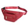 Ladies Designer Bags 3 in 1 Hands-free Wallets Nylon Waist Pack Phone Purse  Multi- Zipper Thread Lattice Cross-body Fanny Pack