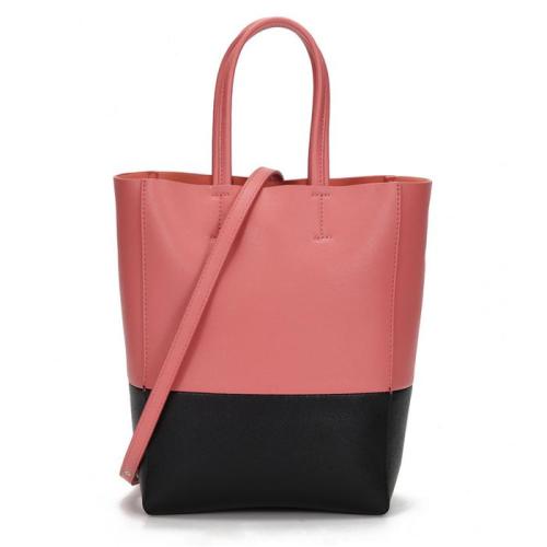 Hit Color Tote Bags For Women Genuine Leather Shoulder Bucket Bags Fashion Ladies Handbag Woman Purses  2024