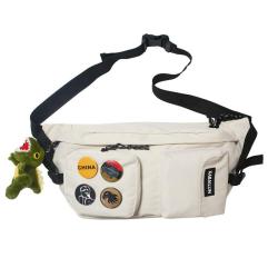 2024 new style waist bag casual women's crossbody bag trendy men's chest bag