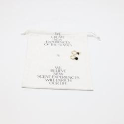 Customized Cotton Burlap Fabric Gift Shopping Bag White Washing Linen Skincare Drawstring Bag Cosmetic Makeup Pouch
