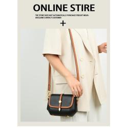 Fashion Designer Leather  Crossbody Shoulder Bags 2024 Luxury Solid color Cow Leather Handbag Female Messenger Tote Bag