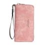 Hot Selling fashion clutch bag luxury money clip factory wholesale print long zipper solid color women's wallet purse woman