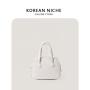 Trendy Design Advanced Handbag PU luxury simple dinner bag Retro Style Square Hand bag for Women