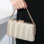 New Ladies Evening Bag Diamond Handbags Women Banquet Dinner Clutch Bag Chain Small Square Bag