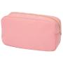 Wholesale Letter Chenille Custom Monogram Makeup Bag Personalized Cosmetic Bag Travel Quilted Nylon Cosmetic Makeup Bag