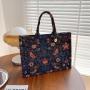 Large capacity new personalized embroidered handbag