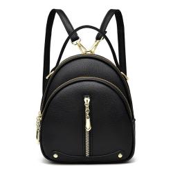 Fashion latest designers women bags black leather cute women's backpacks for girls 2023