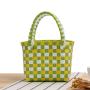 ZR784 Beach Bag Bucket Women Fashion PVC Handmade Color Woven Summer Handbag Messenger Crossbody Bag Lady Picnic Bag Outdoor