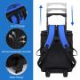 Large Beach Picnic Supermarket Insulated Storage Tote Trolley Food Travel Cooler Backpack Bag With 4 Wheels