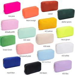 Spot Alphabet Pack Waterproof Antifouling Embroidery Nylon Toiletry Bag Travel Accessories Make Up Bags