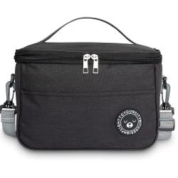 Gelory Picnic Portable Waterproof Custom Logo Aluminum Foil Women Kids Thermal Insulation Lunch Bag With Shoulder Strap