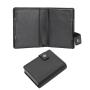 Ultrathin Rfid Function Pu Leather Metal Card Wallet Aluminium Card Holder Wallet
