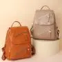 2024 New Pu Leather Shoulder Bag Women Bucket Type Fashion Bag Draw String Customs Backpack Bags for Lady Polyester OEM