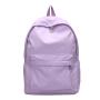 KBW591Fashion Shoulder Backpack Travel Bag Nylon Simple Solid Color College Junior High School Student School Bag