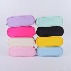 Back to School Season Pencil Pouch 7 Colors Waterproof Nylon Pen Bag Students Stationery Bags Boys Girls Colorful Pencil Bags