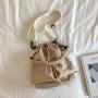 Nylon Fabric Hand Bag Drawstring Design Tote Bag Female Large Capacity Detachable Diagonal Korean Nylon Crossbody Shoulder Bag