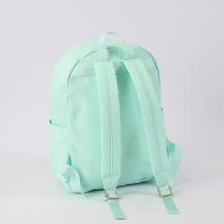 New color stock No MOQ nylon school bags kids backpack small sherpa  kids go back to school  Rucksack with letter patches
