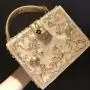 Acrylic dinner bag empty metal carved drilling handbag Bing shoulder oblique back lady bag purses and handbags 2023