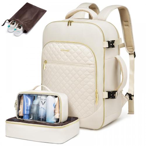 LOVEVOOK Factory OEM Nylon 17.3 Inch Business Laptop Bags Flight Approved with Toiletry Bag Carry On Travel Backpack for Women