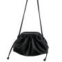 Custom messenger bag Fashion metal clip opening women's shoulder holds bag fold PU soft leather small crossbody bag