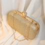Hot selling elegant Sparkling Pearl Box Bag Women's Handbag Champagne Evening Dress Bag Wholesale Clutch Bags